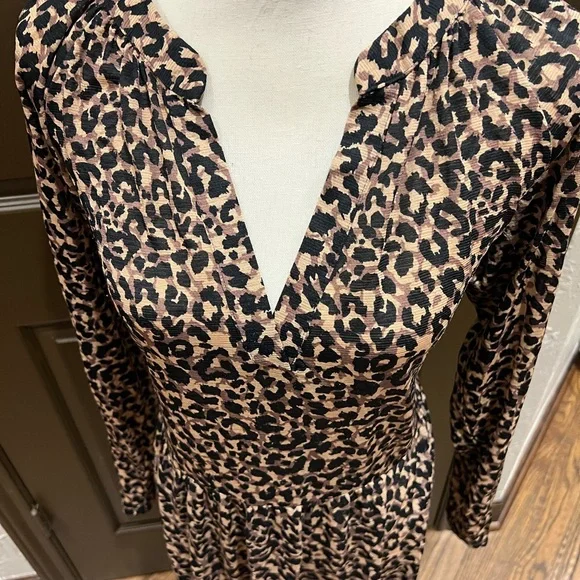 ASOS Design Leopard Print Dress Size 8 - Picture 3 of 8